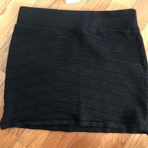 Black mini skirt (size small)
